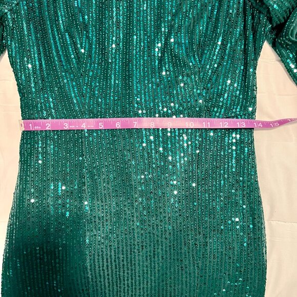 Lace Sequin Prom Evening Dress for wedding Guest, Coctail or formal - Picture 7 of 10